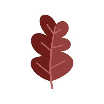 Oak leaf depicting changing autumn fall season Illustrazione stock