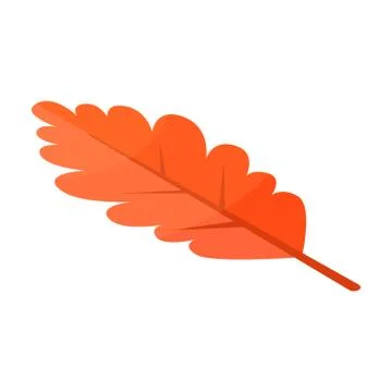 Oak leaf icon, isometric style Illustrazione stock