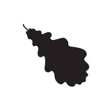 Oak Leaf icon vector Stock Illustration
