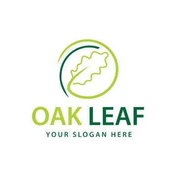 Oak leaf logo Stock Illustration