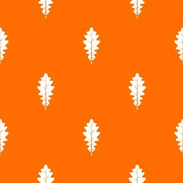 Oak leaf pattern seamless Stock Illustration