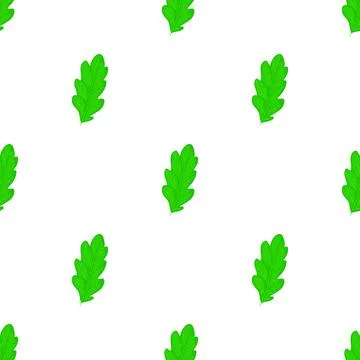 Oak leaf pattern seamless vector Illustrazione stock