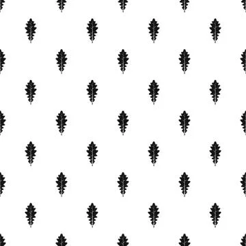 Oak leaf pattern vector Illustrazione stock