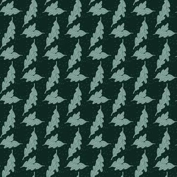 Oak leaf seamless pattern. Plant background. Stockillustratie