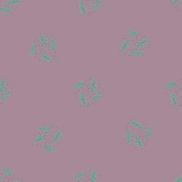 Oak leaf seamless pattern. Plant background. Stock Illustration