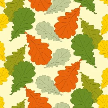 Oak leaves Stock Illustration