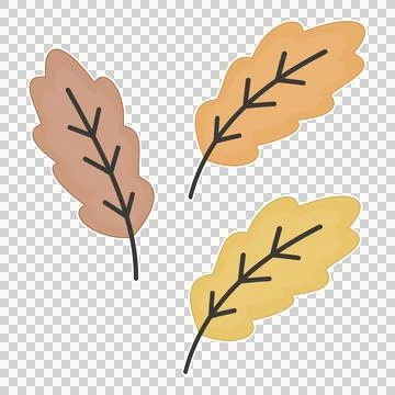 Oak leaves Illustrazione stock