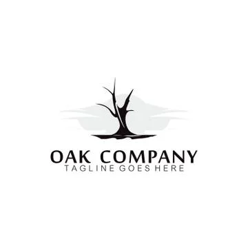 Oak Maple Tree service Stock Illustration
