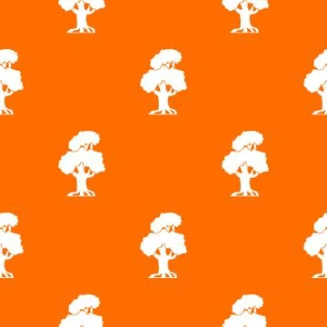 Oak pattern seamless Illustrazione stock