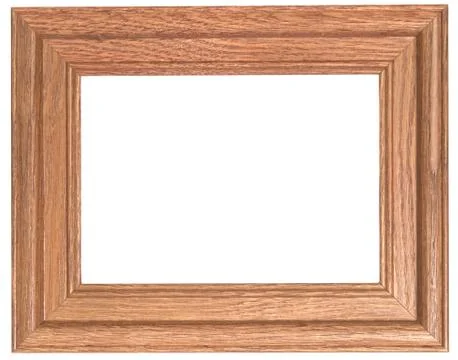 Oak picture frame Stock Photos