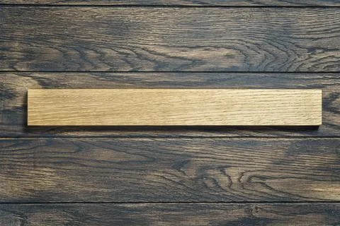 Oak plank on table Fotos de archivo