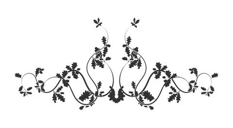Oak tree branch weaving pattern for printing news Stock Illustration