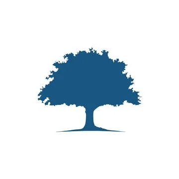 Oak Tree icon logo vector Stock Illustration