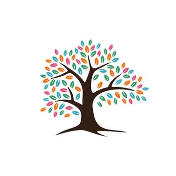 Oak Tree Logo Template Illustration Design. Vector EPS 10. Stock Illustration