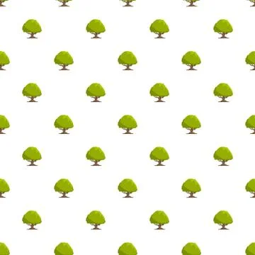 Oak tree pattern seamless Ilustración de archivo