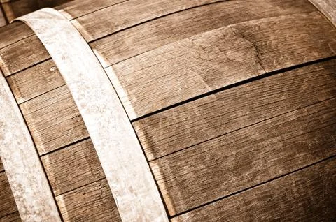 Oak wine barrel Foto stock