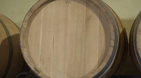 Oak WIne Barrels Stock Footage 29162464