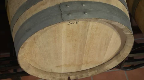 Oak WIne Barrels Stock Footage 29164296