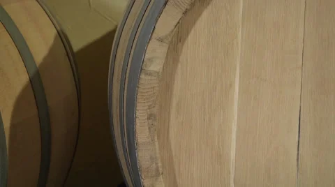 Oak WIne Barrels Stock Footage 29164541