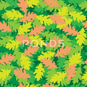 Oak_leaves Stock Illustration