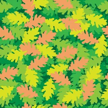 Oak_leaves Stock Illustration