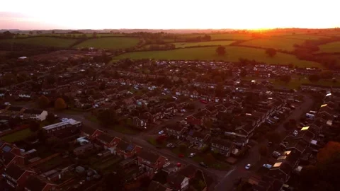 Oakham sunset 2 Video stock 254146424