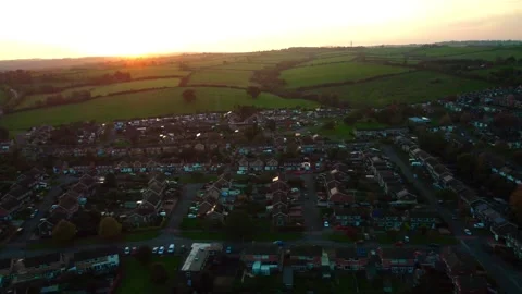 Oakham sunset 4 Video stock 254146975