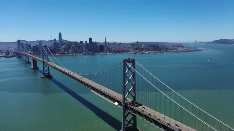 Oakland Bay Bridge Stock Footage 154014040