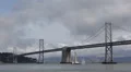 Oakland Bay Bridge San Francisco Skyline, Yacht Passing, Yerba Buena Island, Day HD Footage