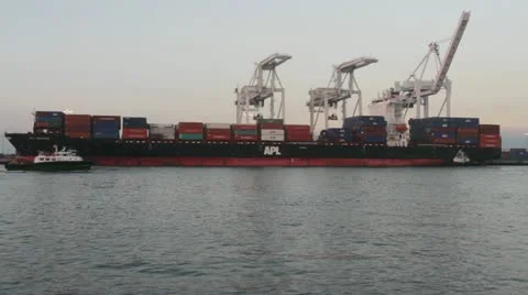 Oakland Harbour Stock-Footage 12034006