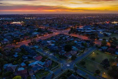 Oakleigh Sunset Stock Photos