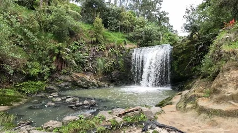 Oakley Creek Waterfall Stock Footage 218348987
