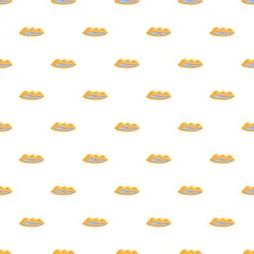 Oasis in desert seamless pattern background Illustrazione stock