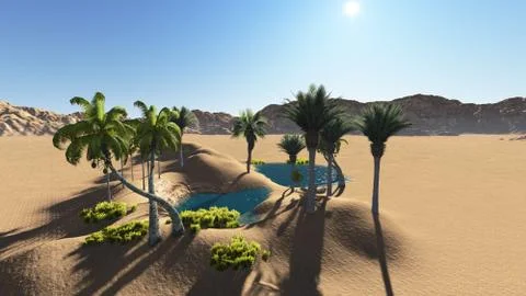 Oasis Stock Illustration