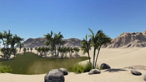 Oasis Stock Illustration