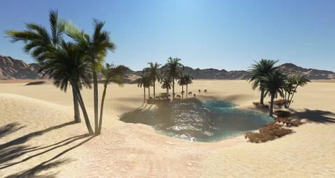 Oasis Stock Illustration