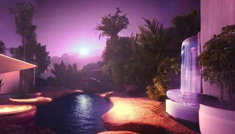 Oasis Stock Illustration