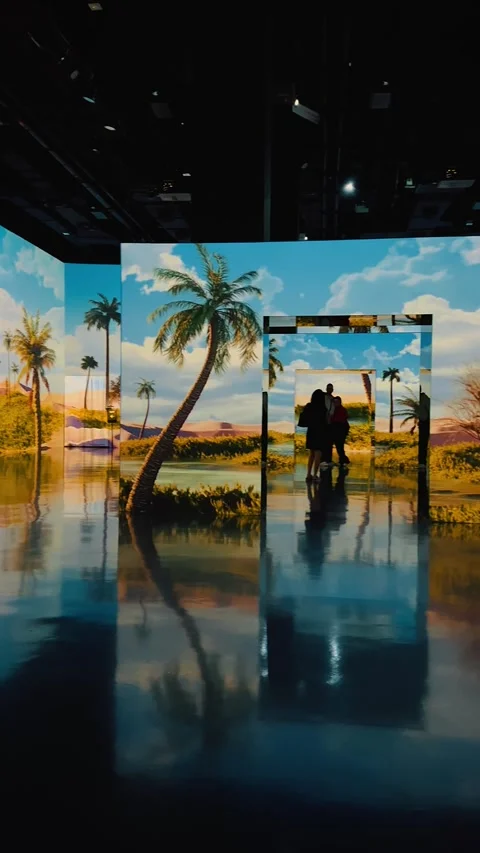 Oasis Immersive Exhibition 1 Video stock 328848590