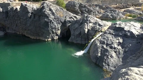 Oasis in Oman Stock Footage