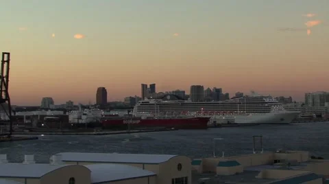 Oasis of the Sea Docked Stock Footage 47878313