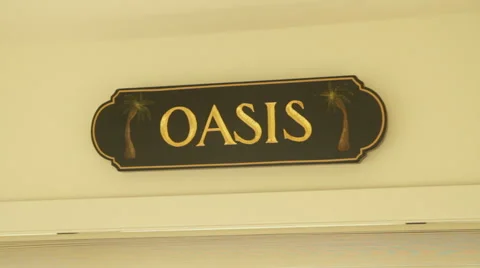 Oasis Sign Stock Footage 40813434