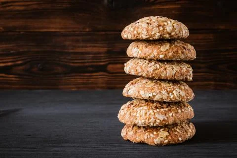 Oat cookies Stock Photos