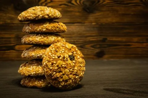 Oat cookies Stock Photos