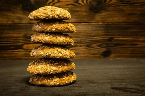 Oat cookies Stock Photos