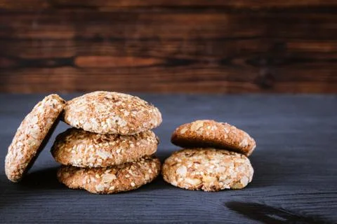 Oat cookies Stock Photos