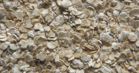 Oat flakes close up studio shot over rotating Stock-Footage 324839575