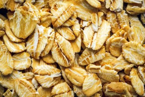 Oat flakes macro Background Stock Photos