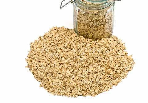 Oat flakes Stock Photos
