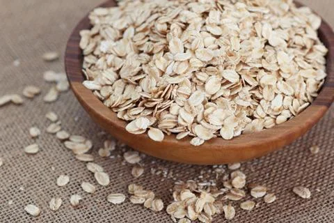 Oat flakes 库存照片