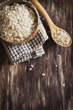 Oat flakes Stock Photos